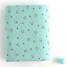 Lily Fabric 鋪棉布料 閃亮兔子, 薄荷綠, 1個