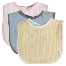 ggoom duboo 雙面3層紗方形圍兜, 混色, 1組