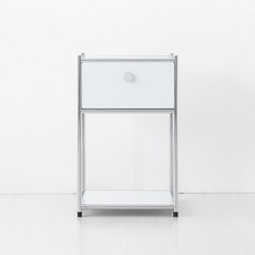 마켓비 심플리 협탁 BC650, 퓨어화이트, 1개