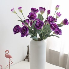 리시안셔스 조화 70cm x 3p, 자주, 3개