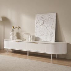 SAF 렉스 템바보드 티비다이 TV 거실장 방문설치, 화이트