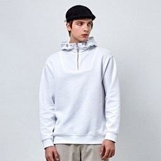 CUSTOMUS 學院風連帽半拉鍊運動衫 CXS24SKHT211