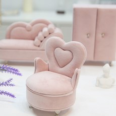 Gongganlove 絲絨珠寶盒單人沙發, 1個, 淺粉色