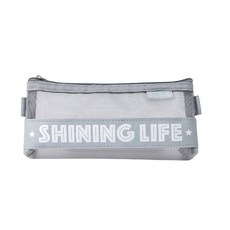 다아모아 심플 망사 펜 필통, 1개, 그레이