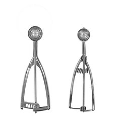 全不鏽鋼冰淇淋勺 70號 + 100號組合, 單一顏色, 1套