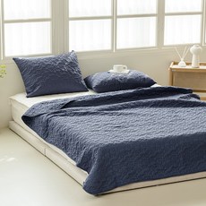 더자리 향균 데일리 믹스 스프레드 베개세트, 밀키네이비