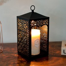 the Sweet 黑色蠟燭暖燈+香氛蠟燭 L號+燈泡 2入, 粉紅色的沙子