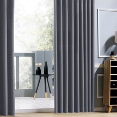 시우데코 국내생산 오로라 아일렛형 암막커튼 2p + 커튼끈 2p 세트