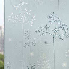 索尼歐 摩登圖案半透明窗戶貼紙, 01 樹木