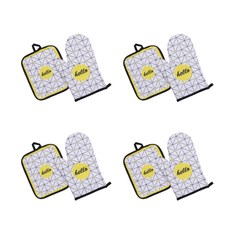 微波爐手套+隔熱墊 4入, T03 類型 1, 1組