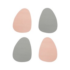 DAEHAN MOLLE 水滴鵝卵石餐墊 COS-24 4入, 現代風, 32 x 42 cm