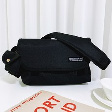 gelluna 迷你基本款AirPods郵差肩背斜揹包 Z-2020, 黑色