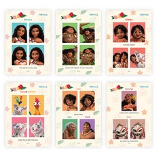 디즈니 모아나 2 증명사진 세트(6매), 아르누보, Disney