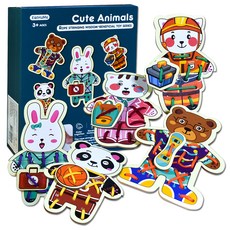 오즈토이링킷 학습 동물 실꿰기, 혼합색상, 1개