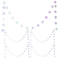 파티해 파티 원형 가랜드, 홀로그램, 5개