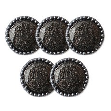 東大門鈕扣王 黛安娜 鈕扣 21mm, 黑色, 5個