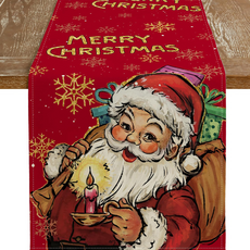 Greentail 桌布 聖誕餐桌布, Type C, 1個, 33 x 120 cm