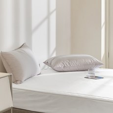 farfe 韓國製造Double防蟎無絎縫素面防水薄墊, 白色