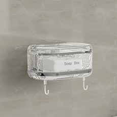 Souplace 多功能多層瀝水旋轉肥皂收納架 14 x 9 x 7 cm S261-0444T114, TYPE1, 1個