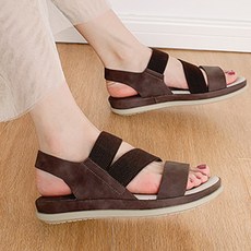 女性用 Mubea 麂皮綁帶涼鞋 WS384, 棕色, 230