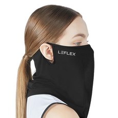 LEFLEX 防曬口罩, 1件, 黑色