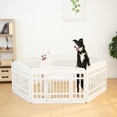 IRIS OHYAMA 愛麗思歐雅瑪 六角寵物圍欄, 1個, 白色