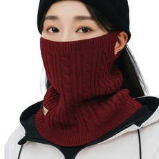 Jeko Jersona 針織多功能掛耳式脖圍, 2個, 酒紅色