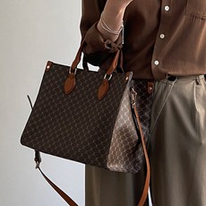 끄레앙 여성용 빅사이즈 사각 데일리 토트백 S767