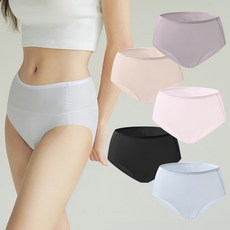 파란 에어스킨 프리컷 심리스 노라인 냉감 통기성 햄팬티 5종 세트