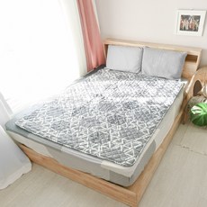 溫暖聚酯纖維無磁場電熱毯 CY2020, Gray Hexagon, S(105 x 180cm)