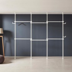 衣架專家 Hanger Professional 6格頂天立地衣架, 白色