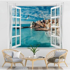 特大款布海報, 義大利漁村