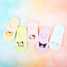 三麗鷗女童船型襪5雙組