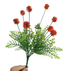 Living&Do 蒲公英花束人造花, 紅色