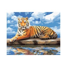 Play about Tiger by the Lake DIY 傑作繪畫套組 40 x 50cm, 混色