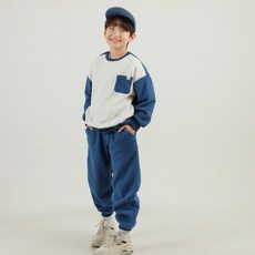 비아이주니어 포인트 포켓 보들 웜플리스 상하의 세트