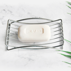 LUAVE 高級碳鋼肥皂架 ONE SIZE, 銀色, 1個