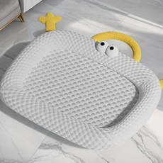 웨이비데이즈 반려동물 매트 썸머 패드 방석, 그레이, 1개