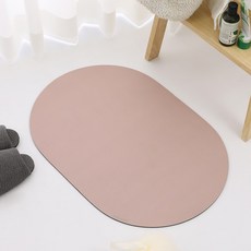 POGnAn 第4代可水洗珪藻土浴室地墊, 迷霧玫瑰