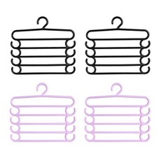 多功能褲架組, 黑色 粉色, 2套