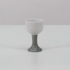 달소금 국산 도자기 손잡이 술잔, 소프트그레이, 1개
