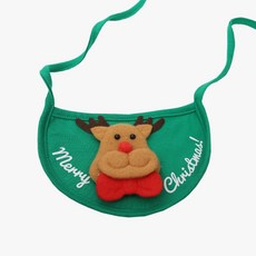 寵物聖誕狗狗圍兜, 1個, 魯道夫