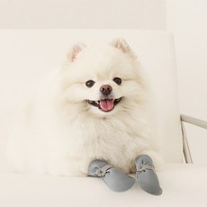 펫인뷰티 반려동물 구리항균 신발 포우랩 4p, 그레이, 2세트