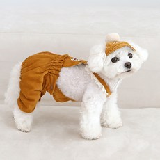 ITS DOG 迪士尼狗狗奇奇與蒂蒂燈芯絨褲, 1個, 芥末黃