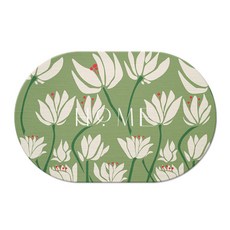 花卉藝術珪藻土墊 60 x 39 cm, 蓮花, 1個