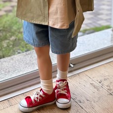 兒童基本款口袋牛仔短褲 4820