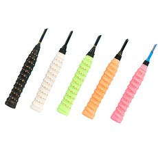 ELVEO 羽毛球網球雙色緩震握把布膠帶5件組, 1套, 混合色