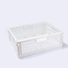 다용도 수납 정리 폴딩 박스, 화이트, 1개