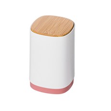 Yuel按壓式牙籤盒, 粉色的, 1個