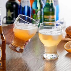 프렌치마르스 동그리 손잡이 심플 유리 맥주잔 CM292, 2개